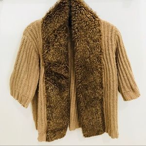 SOLD!Zara Tan Cardigan Jacket Size M